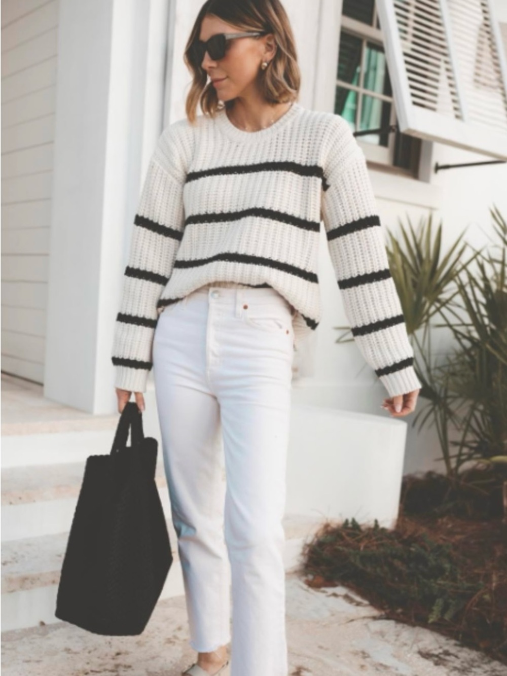 Splendid x @Cellajaneblog Stripe Sweater